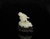 A White Jade Yamantaka (Wood Stand)