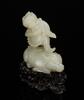 A White Jade Yamantaka (Wood Stand) - 6