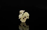 Warring State - A White Jade Mythical Beast Seal