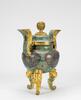 Late Qing/Republic-A Cloisonne Enamel �Lotus� Tripod Censer - 2