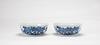 Qing-A Pair Of Blue And White Dishes