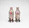 Late Qing/Republic-A Pair Of Famille-Glazed "Flowers" Vase - 2