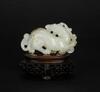 Qing-A White Jade Carved Beast - 3