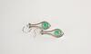 Certif ied 4.84 Ctw Emerald And Diamond SI2/ I1 14K White Gold Wire Hook Earrings - 3