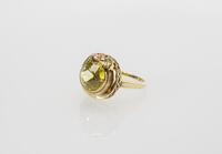 14k Yellow Gold 4 Carat Total Weight Yellow Sapphire