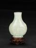 Qing- A White Jade Vase H: 10 cm - 2