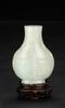 Qing- A White Jade Vase H: 10 cm - 4
