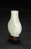 Qing- A White Jade Vase H: 10 cm - 5
