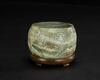 Late Qing - A Green Jade Carved Flower Papper Weight, Woodstand - 4