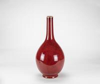 Qing - A Sacrificial Red-Glazed Vase
