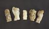 Qing - A Group Of Ten White Jade Carved Childs (9 woodstand) - 4