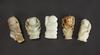 Qing - A Group Of Ten White Jade Carved Childs (9 woodstand) - 5