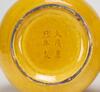 Republic - A Pair Of Yellow Glazed Gourd Vases (Da Qing Kangxi Nain Zhi) Mark - 6