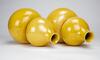 Republic - A Pair Of Yellow Glazed Gourd Vases (Da Qing Kangxi Nain Zhi) Mark - 8