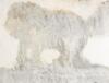 Late Qing/Republic - A Natural Marble �Dog On The Rock� Hanging Plaque (with Inscription) - 3