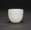 Qing - A White Glazed Lotus Cover Jar - 2