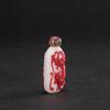 Qing - A Red Overlay White Glass �Chilung� Snuff Bottle - 2