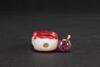 Qing - A Red Overlay White Glass �Chilung� Snuff Bottle - 5