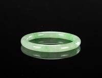 A Translusent Green Jadeite Bangle