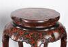 Late Qing - A Pair Of Red And Black Lacquer Stools - 5