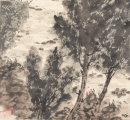 Fu Baoshi (1904-1965) Four Hanging Scroll, - 18