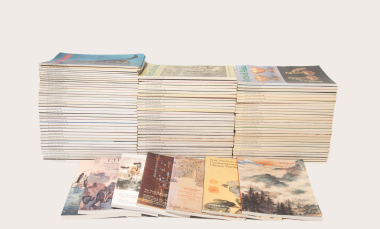 A Group of 99 Pcs Arts of Asia Magazines, 7 Pcs Sotheby's and Christie's Booklet. Total 106 Pcs