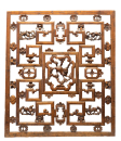 Qing - A Elmwood Carved Panel