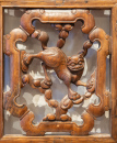 Qing - A Elmwood Carved Panel - 5