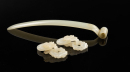 Late Qing-A Pair Of White Jade Carved Earing and White Jade Hair Pin (Total 3Pcs ) - 3