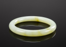 Late Qing-A Light Yellow Green Jade Bangle - 4