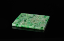 Late Qing - A Green Jadeite Carved �Double Dragon & Shuo� Pendant - 4