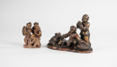 20th Century- 2 Pcs of Soapstone Carved Figures