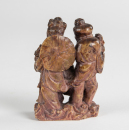 20th Century- 2 Pcs of Soapstone Carved Figures - 8