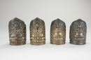 Late Qing/Republic-A Group Of Eleven Silver Mold Buddha Arm Bracelet (11Pcs) - 3