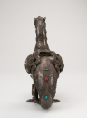 Late Qing-A Bronze inlaid Gems Ancient Duck - 5