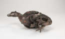 Late Qing-A Bronze inlaid Gems Ancient Duck - 7