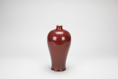 Late Qing/Repubic- A Red Glazed Vase.