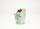 Qing-A Celadon And Red Glazed Peach Tea Pot Form