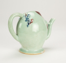 Qing-A Celadon And Red Glazed Peach Tea Pot Form - 3