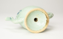 Qing-A Celadon And Red Glazed Peach Tea Pot Form - 5