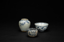 Qing-A Group Of Tree Blue And White Porcelain