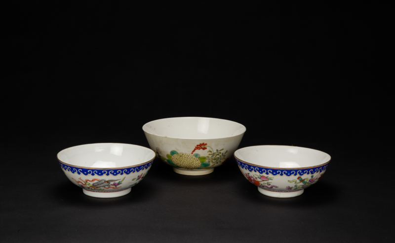 Late Qing-A Pair Of Famille-Glazed Bowl