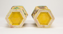 Qing-A Pair Of Yellow Ground Glazed Sancai Hexagon �Eight Immortals� Vases - 6