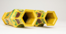 Qing-A Pair Of Yellow Ground Glazed Sancai Hexagon �Eight Immortals� Vases - 7