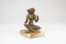 A Bronze Lacquer - Gold Seat Buddha - 2