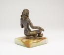 A Bronze Lacquer - Gold Seat Buddha - 4