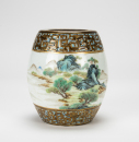 Qing-A Famille-Glazed �Landscrpe� Vase - 3