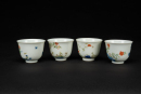 A Set Of Twelve Wucai Flowers Cups - 4