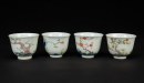 A Set Of Twelve Wucai Flowers Cups - 8