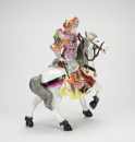 Mid 20 Century-A Famille-Glazed Mulan Riding Horse - 2